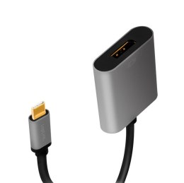 Adapter USB-C do DP/F, 4K/60Hz, Aluminiowy 0.15m