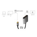 Adapter USB-C do HDMI/F ,4K/60Hz aluminiowy 0.15m