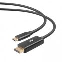 Kabel USB C - Displayport 2m czarny