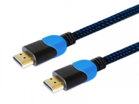 Kabel HDMI 2.0 niebiesko-czarny 3m, GCL-05