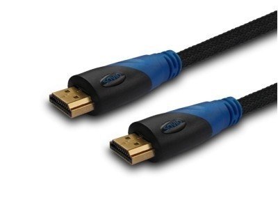 Kabel HDMI oplot nylon złoty v1.4 4Kx2K 1.5m, wielopak 10 szt., CL-02