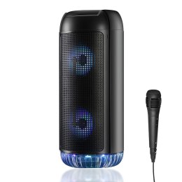 Głośnik PARTYBOX UNI BT MT3174 Bluetooth 5.0/Karaoke/FM/MP3/MicroSD/USB/AUX/LED/RMS 30W/PMPO 750W