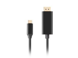 Kabel USB-C(M)->Displayport 1.8M 4K 60HZ czarny