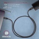 BUCM32-CM10AB Kabel USB-C - USB-C 3.2 Gen 2, 1m, PD 100W, 5A, 4K HD, ALU, oplot, czarny