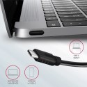 HMC-5G2 Wieloportowy hub USB 5in1, 10Gbps, 2x USB-A + 2x USB-C + HDMI 4K/60Hz, PD 100W, 13cm USB-C kabel