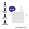 Ładowarka GaN FAST 108W | 5-20V | 3-4.7A | USB C | Biała