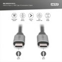 Kabel połączeniowy USB 3.0 60W/5Gbps Typ USB C/USB C M/M 1m Czarny