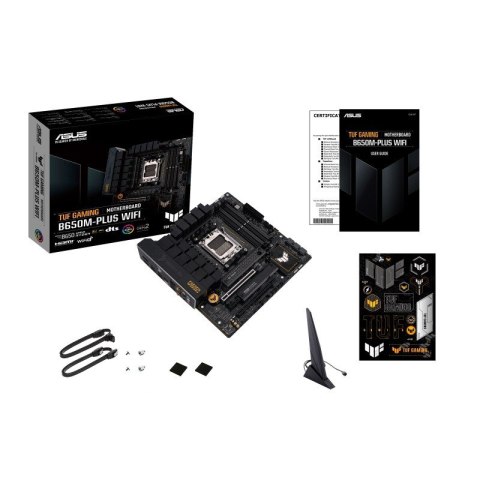 Płyta główna TUF GAMING B650M-PLUS WIFI AM5 4DDR5 HDMI mATX Płyta główna TUF GAMING B650M-PLUS WIFI AM5 4DDR5 HDMI mATX