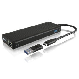 Stacja dokująca IB-DK4080AC 9w1,2x HDMI & 2x DisplayPoprt,USB,Headset combo, LAN, Power delivery up to 100W