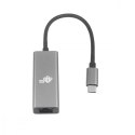 Adapter USB C - RJ45 szary, 10/100/1000 Mb/s