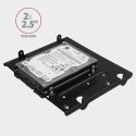 RHD-435 Ramka metalowa do montażu 4x 2.5" HDD (2x 2.5" HDD/SSD & 1x 3.5" HDD) w pozycji 5.25" Czarna