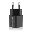 Ładowarka USB/USB-C QC3.0 30W technologia GaN Czarna