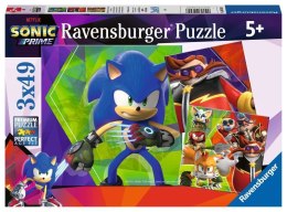 Puzzle 3x49 elementów Sonic Prime