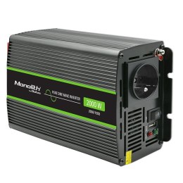 Przetwornica napięcia Monolith | 1000W | 2000W | 24V na 230V | Czysty Sinus