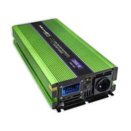 Przetwornica napięcia Monolith | ładowanie baterii | UPS | 1000W | 2000W | 12V na 230V | Czysty Sinus | LCD