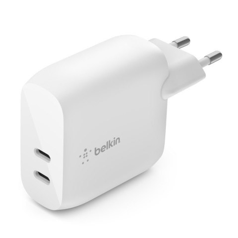 Dwuportowa ładowarka BoostCharge 40W Dual 20W USB-C PD biała