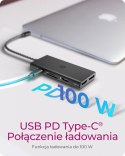 Stacja dokująca IB-DK4011-CPD 9in1,HDMI,DP,CR,TYPE-C