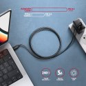 BUCM2-CM20AB Kabel USB-C - USB-C, 2.0m 5A charging, ALU, 240W PD, oplot, USB2.0