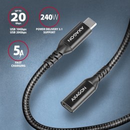 BUCM32-CF10AB Kabel przedłużacz Gen2 USB-C - USB-C, 1m, 5A, 20Gbps, PD 240W, oplot