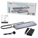 Stacja dokująca USB-C Metal Ergonomic 4K 3x Display Docking Station PD 100W + i-tec Universal Charger 100W (bundle)