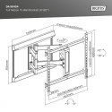 Uchwyt ścienny do TV 37-80" max. obciążenie 60kg, VESA max. 600x400 z regulacją w pionie i poziomie