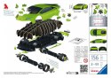 Puzzle 108 elementów 3D Pojazdy Lamborghini Huracan Evo Verde