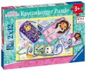 Puzzle 2x12 elementów Koci Domek Gabi