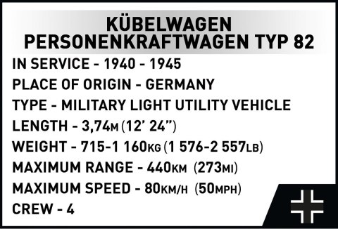 Klocki Kubelwagen Personenkraft wagen Typ 82 Klocki Kubelwagen Personenkraft wagen Typ 82
