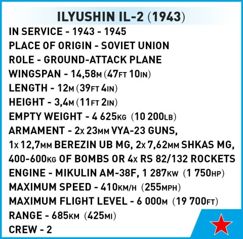 Klocki Historical Collection WWII Ilyushin IL-2 1943 643 klocki Klocki Historical Collection WWII Ilyushin IL-2 1943 643 klocki