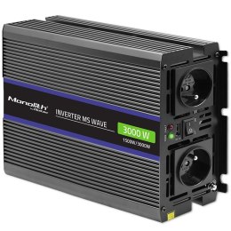 Przetwornica napięcia Monolith 3000 MS Wave | 12V na 230V | 1500/3000W | USB