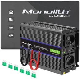 Przetwornica napięcia Monolith 3000 MS Wave | 12V na 230V | 1500/3000W | USB