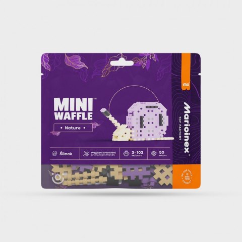 Klocki Mini waffle Nature - Ślimak 50 elementów