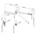 Uchwyt statyw aluminiowy do mikrofonu uniwersalny biurkowy NanoRS RS471