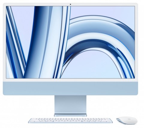 IMac 24 cale: M3 8/10, 8GB, 256GB SSD - Niebieski