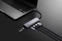 Hub 7-in-1 USB-C USB3.2 Gen1. Type-C, 3xUSB-A HDMI, SD, microSD slot. PD 100W