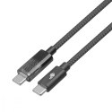 Kabel USB C - USB C 1m ze wskaźnikiem mocy ładowania LED (100 W)