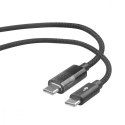 Kabel USB C - USB C 1m ze wskaźnikiem mocy ładowania LED (100 W)