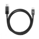 Kabel USB C - USB C 1m ze wskaźnikiem mocy ładowania LED (100 W)