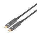 Kabel video USB C-C optyczny 4K hybryda 5m