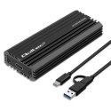 Obudowa | kieszeń NV2270 na dysk M.2 SSD | SATA | NVMe | USB-C | 2TB