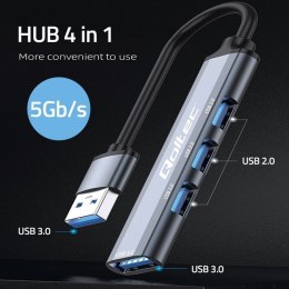 HUB adapter USB 3.0 4w1 | USB 3.0 | 3x USB 2.0