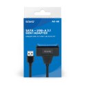 Adapter USB-C 3.1 Gen 1 (M) - SATA (F) do dysków 2.5 cala , AK-68