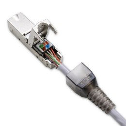 Wtyk RJ45 beznarzędziowy STP | CAT6A | JACK PIN | T568B | T568A