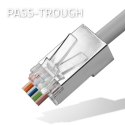 Wtyk przelotowy złącze RJ45 | CAT6 | FTP | Pass Through | Pozłacane styki | 100 sztuk