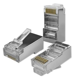 Wtyk złącze modularne RJ45 | CAT5e | FTP | Pozłacane styki | 100 sztuk