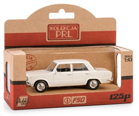 Pojazd PRL FIAT 125P - Biały