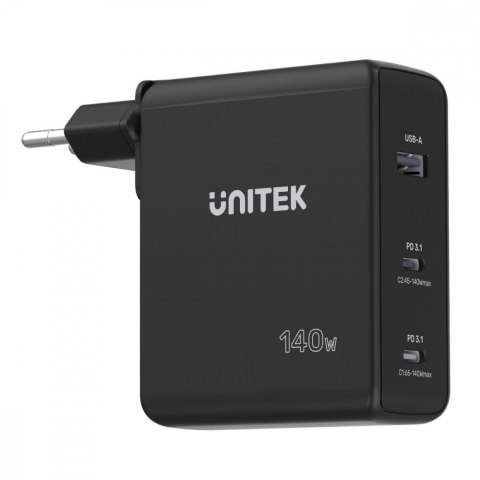 Ładowarka Sieciowa GAN 3 Porty 2x USB-C 1x USB-A 140W; P1115A