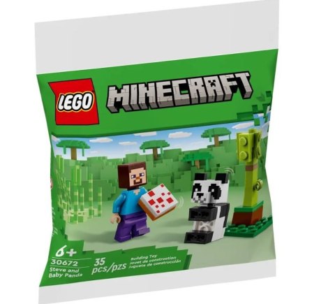 Klocki Minecraft 30672 Steve i mała panda