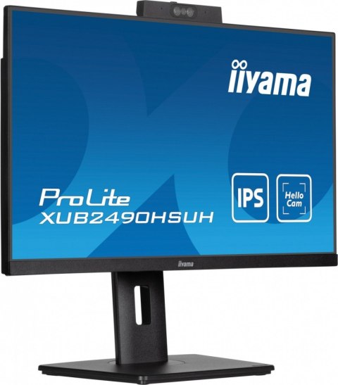 Monitor 24 cale XUB2490HSUH-B1 IPS,FHD,CAM,MIC,HDMI,DP,3xUSB(3.2), 100Hz,250cd,4ms,ADAPTIVE SYNC,FlickerFree,2x2W,WINDOWS HELLO Monitor 24 cale XUB2490HSUH-B1 IPS,FHD,CAM,MIC,HDMI,DP,3xUSB(3.2), 100Hz,250cd,4ms,ADAPTIVE SYNC,FlickerFree,2x2W,WINDOWS HELLO