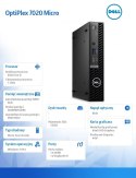 Komputer Optiplex MFF/Core i5-14500T/8GB/512GB SSD/Integrated/WLAN + BT/Kb/Mouse/W11Pro